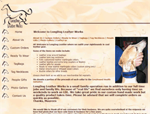 Tablet Screenshot of longdogleather.com